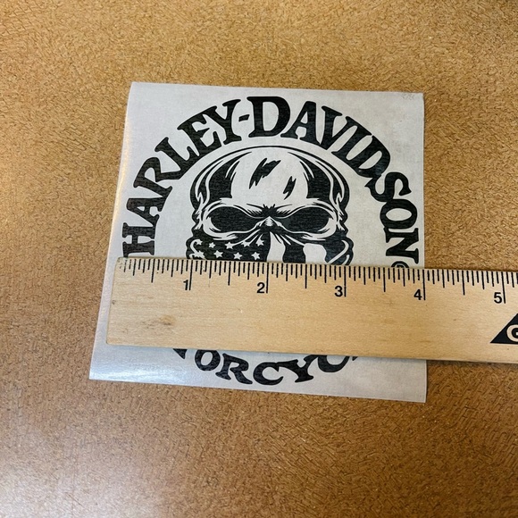 Harley Black matte 4” motorcycle decals New set2 - Picture 5 of 7